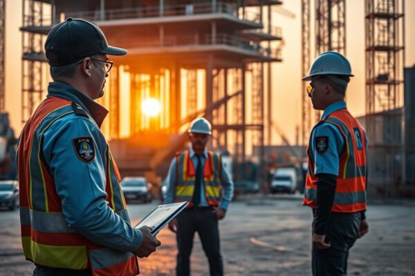 Real-Time Protection: Event Security Guards in Orange on Duty