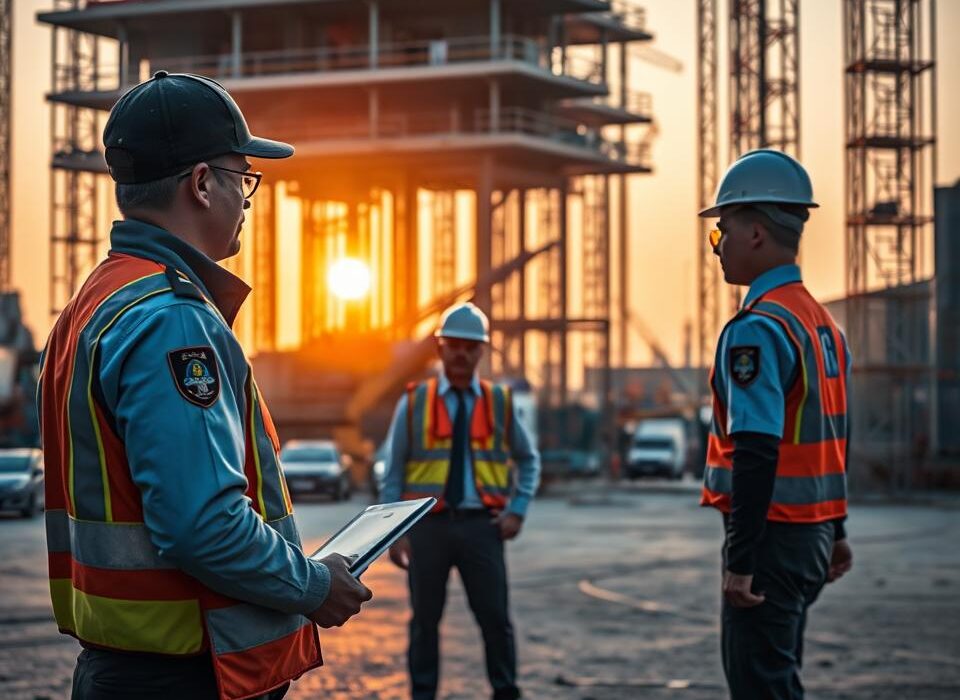 Real-Time Protection: Event Security Guards in Orange on Duty
